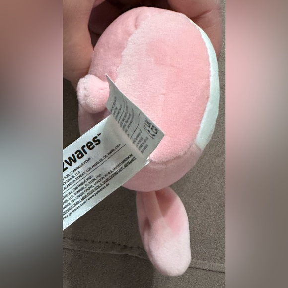 Kellytoy Bop the Carrot Bunny Squishmallow Clip-on Backpack Stuffed Plush Toy - Picture 8 of 13